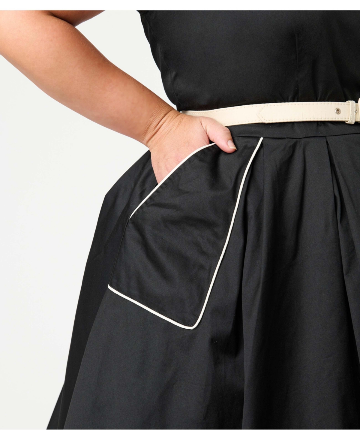 Unique Vintage Plus Shirt Swing Dress