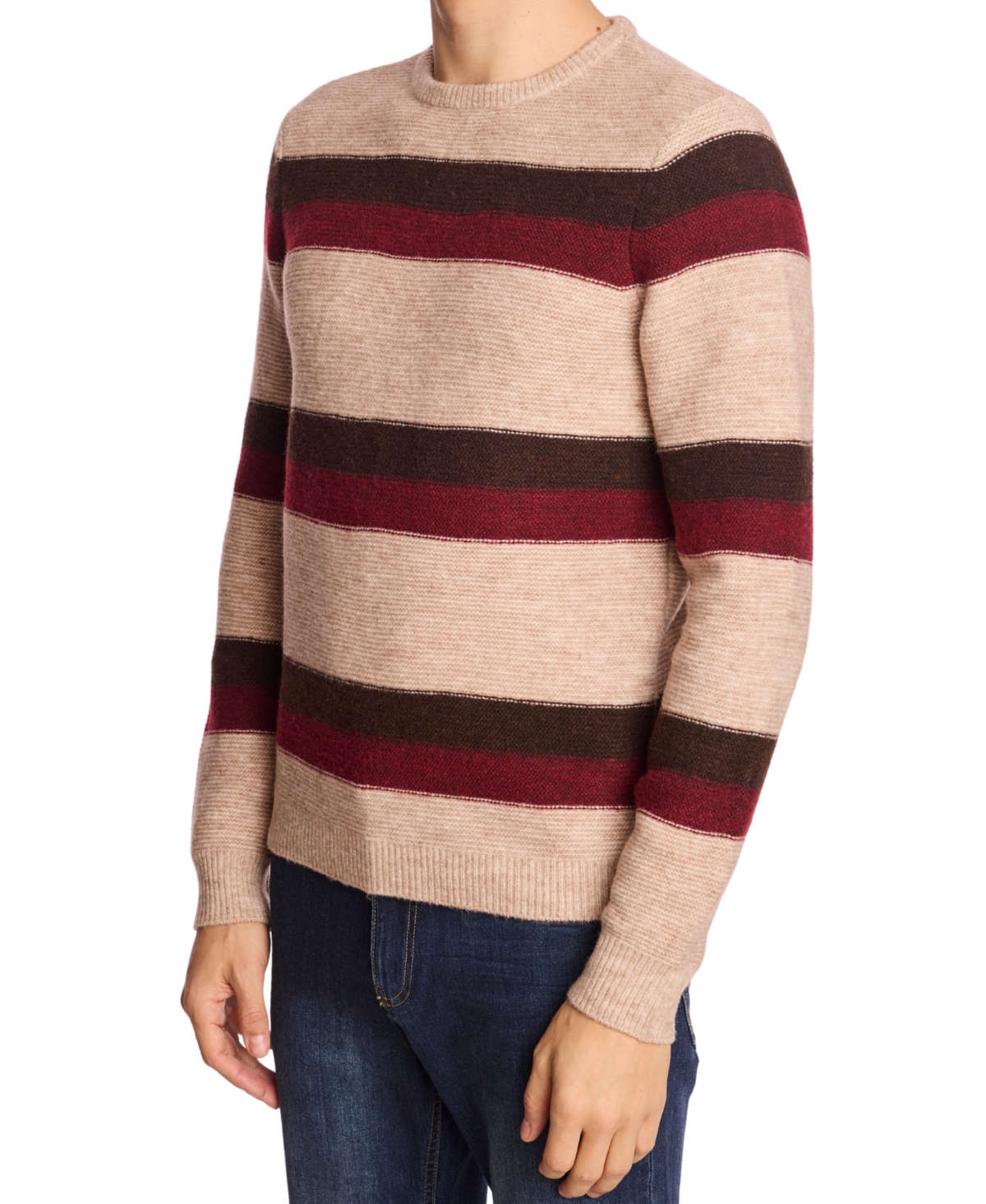 Paisley & Gray Men's Striped Crewneck Sweater