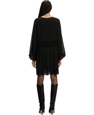 Women's Smocked Waistband Pliss&eacute; Dress