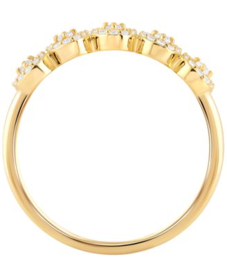 White Diamond Ring (1/5 ct. t.w.) in 10k Yellow Gold (also in 10k White Gold)
