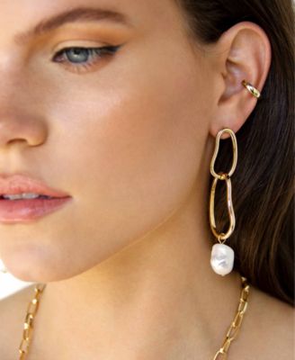 Mara Dangle Cultivated Pearl Earrings