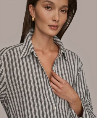 Women's Collared Button Front Shirt
