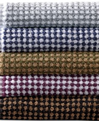 Quick-Dry Cotton Textured Gingham Bath Towel