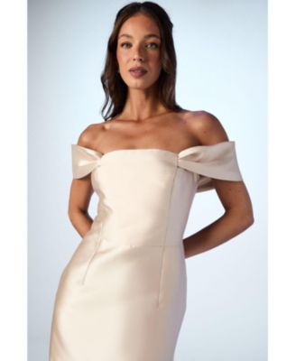 Women's Honoured Twill Bardot Maxi Dress