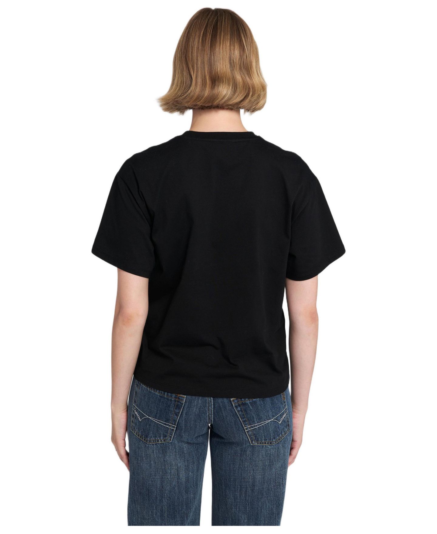 Женская футболка ELLE Collection Logo Foil Printed Tee Graphic, цвет: Чёрный — фото 3