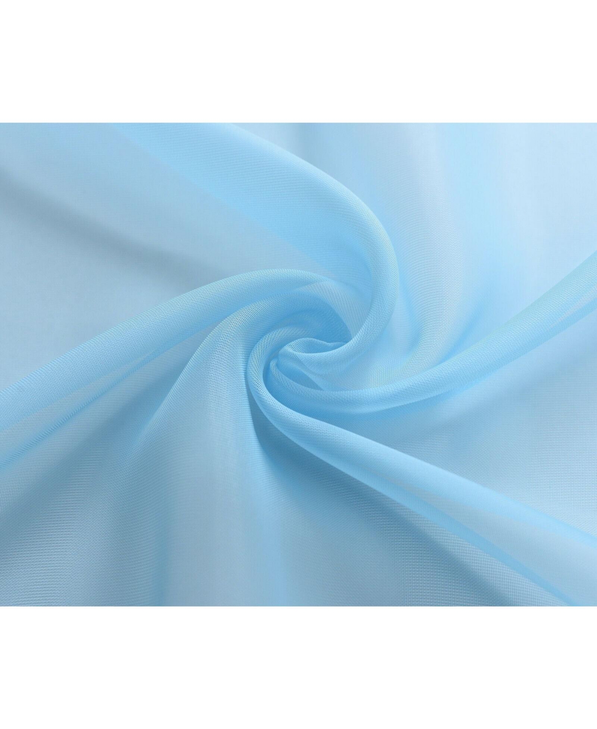 Kate Aurora Designer Sheer Voile Rod Pocket Curtains For Small Windows