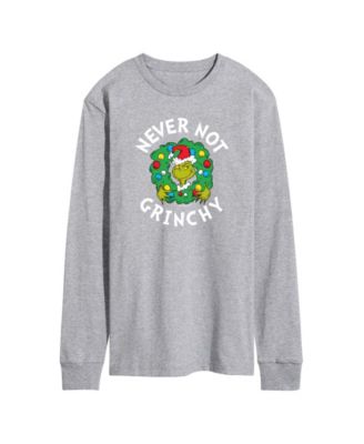 AIRWAVES - Men's The Grinch Never Not Grinchy Graphic Long-Sleeve T-Shirt