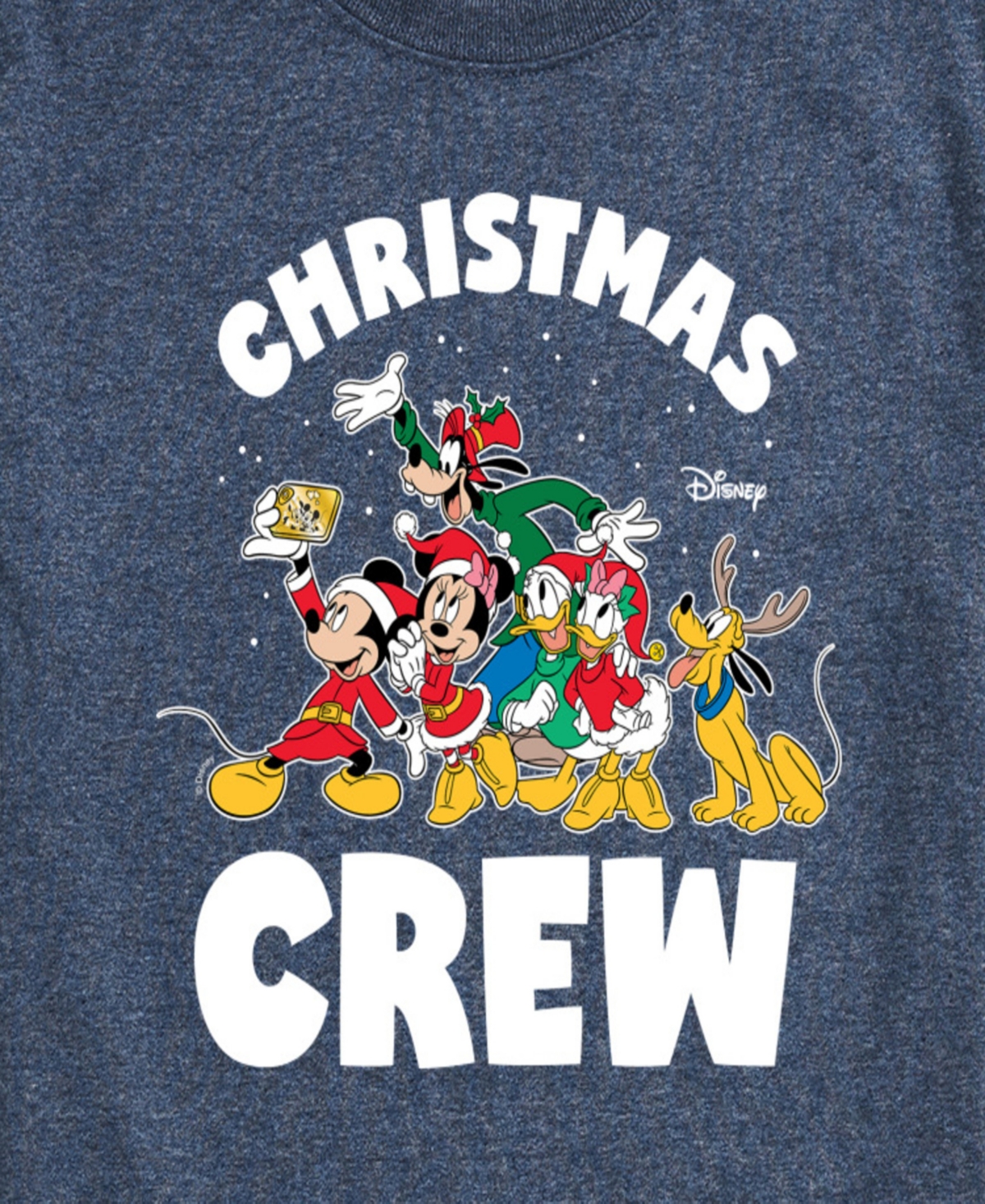 Airwaves Men's Disney Christmas Crew Graphic Short-Sleeve T-Shirt