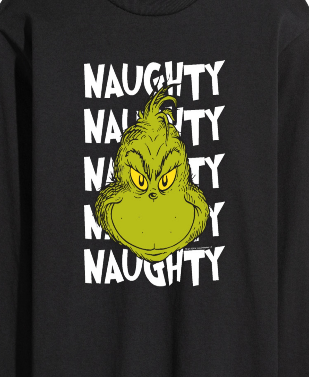 Airwaves Men's The Grinch Merry Grinchmas Graphic Crewneck T-Shirt