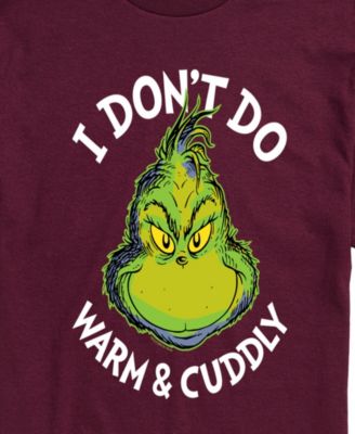 Men's The Grinch I Don't Do Warm And Cuddly Graphic T-Shirt