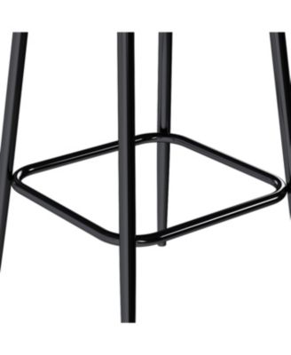 Streamdale Modern Swivel Bar Stools with Back Support, Dark Brown (Set of 2