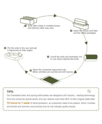 Streamdale Green L-Shaped Teddy Fabric Sofa with Chaise