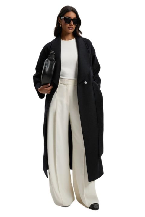 Женские куртки Karen Millen Women's Wrap Tailored Maxi Coat