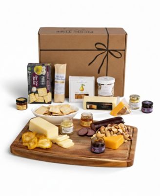 Oval Cutting Board with Gourmet Gift Pack, 9 Piece