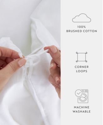 Solid Cotton 300TC Down Alternative Comforter, Twin/Twin XL