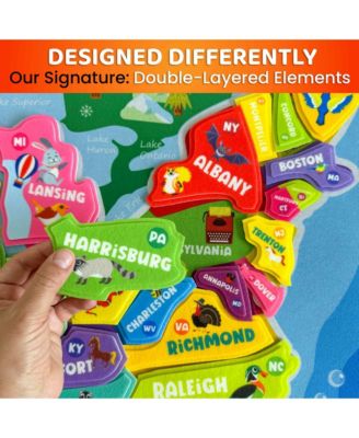 USA Felt Board for Kids 3-5 Years Old - Social Emotional Preschool Learning Activities