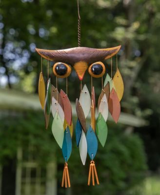 Owl Glass Wind Chime