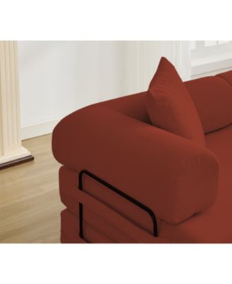 78.5" Folding Convertible Out Sleeper Sofa Bed, 5-in-1 DIY Combination Sofa