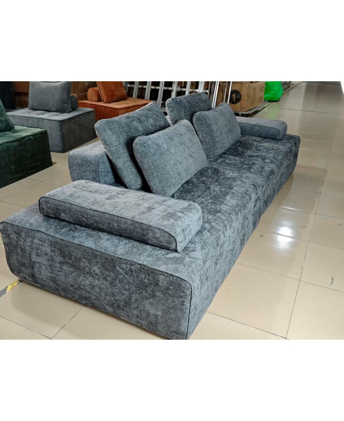 Streamdale Furniture Sofa Couch for Living Room, Modern Loveseat with Extra Deep Seats, Grey