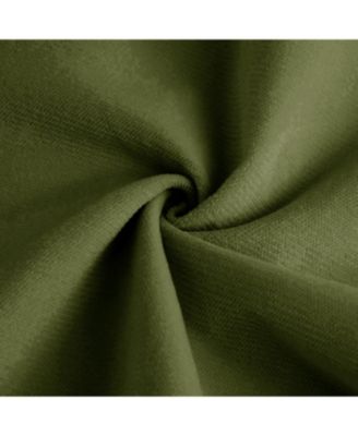  Olive Green Velvet Two-Seater Sofa with Ottoman and Pillows