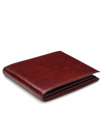 Men's Old Leather 8 Pocket Wallet RFID, Dark Brown