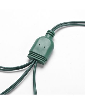 10PCS 2.5Ft Extension Cord Y-Splitter 3 Way Waterproof IP65 Connector for DELight Outdoor String Lights Decor