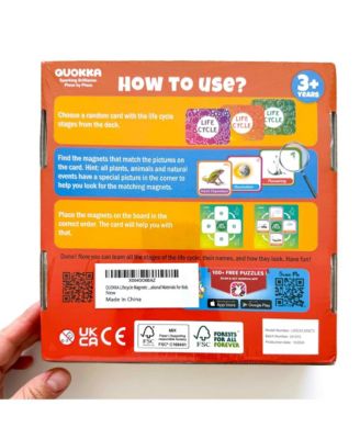 Life CycleToys for Kids - 30 Flashcards Toddler Science Kit Ages 2-4 - 120 Magnetic Flash Cards