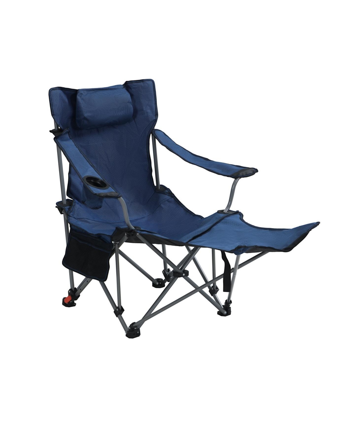 Streamdale Furniture Streamdale Outdoor Camping Chairs Folding Portable Adjustable Reclining Chair Dark Blue