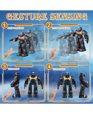 RC Robot Toys, Gesture Sensing Programmable RC Robot Toy, Talking, Dancing Rechargeable Intelligent Remote Control Robot