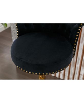 Streamdale Velvet 360 Rotating Bar Chair with Adjustable Height - Modern Kitchen Island Seating