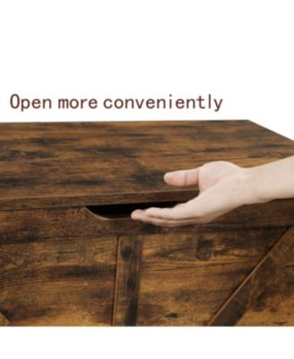 Streamdale Retro Toy Box Organizer Entryway Storage Bench, Rustic Brown