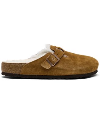 Men's Boston Shearling Suede Leather Clogs from Finish Line