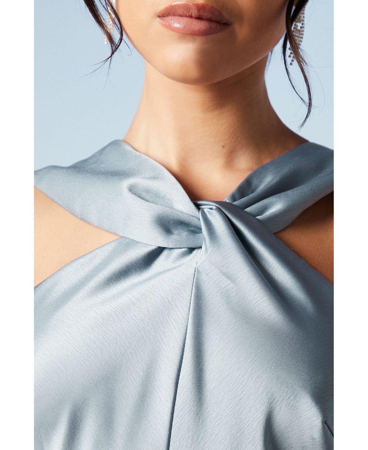 Coast Women's Twisted Halterneck Satin Maxi Dress