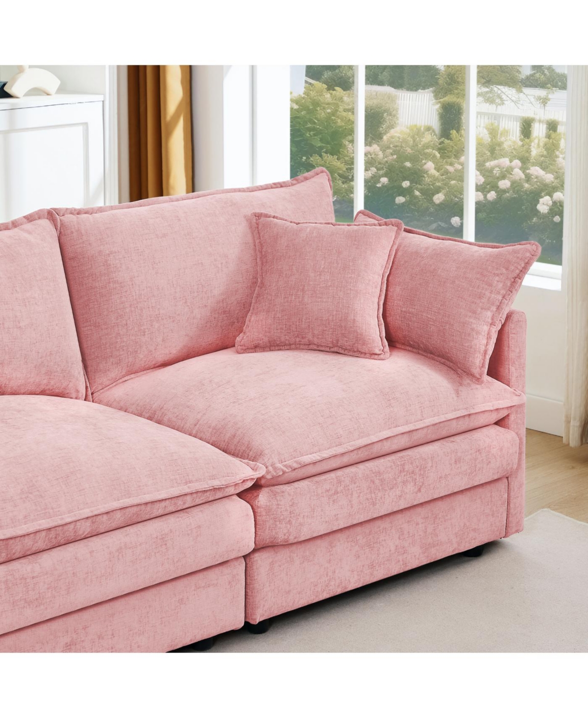 Streamdale Furniture Modular Sectional Sofa, 102 Inch L Shaped Couch Set, 3-Seater Cloud Couch