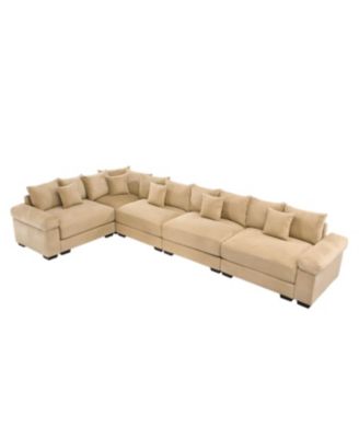 Oversized Cloud Modular Sectional Couch, Convertible, Deep Seat