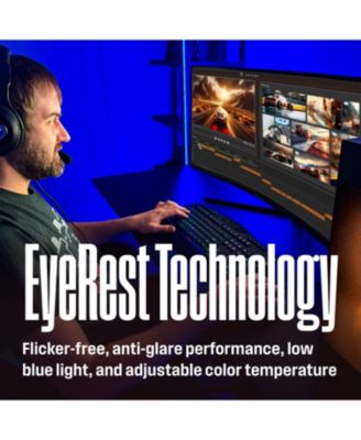 34" Curved Ultrawide Gaming Monitor, 180Hz, AMD FreeSync, 1500R Curve, 3440x1440, Built-in Speakers, 2xDP, 2xHDMI