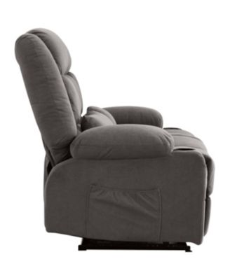 Recliner Loveseat with Cup Holders & Side Pocket for Adults