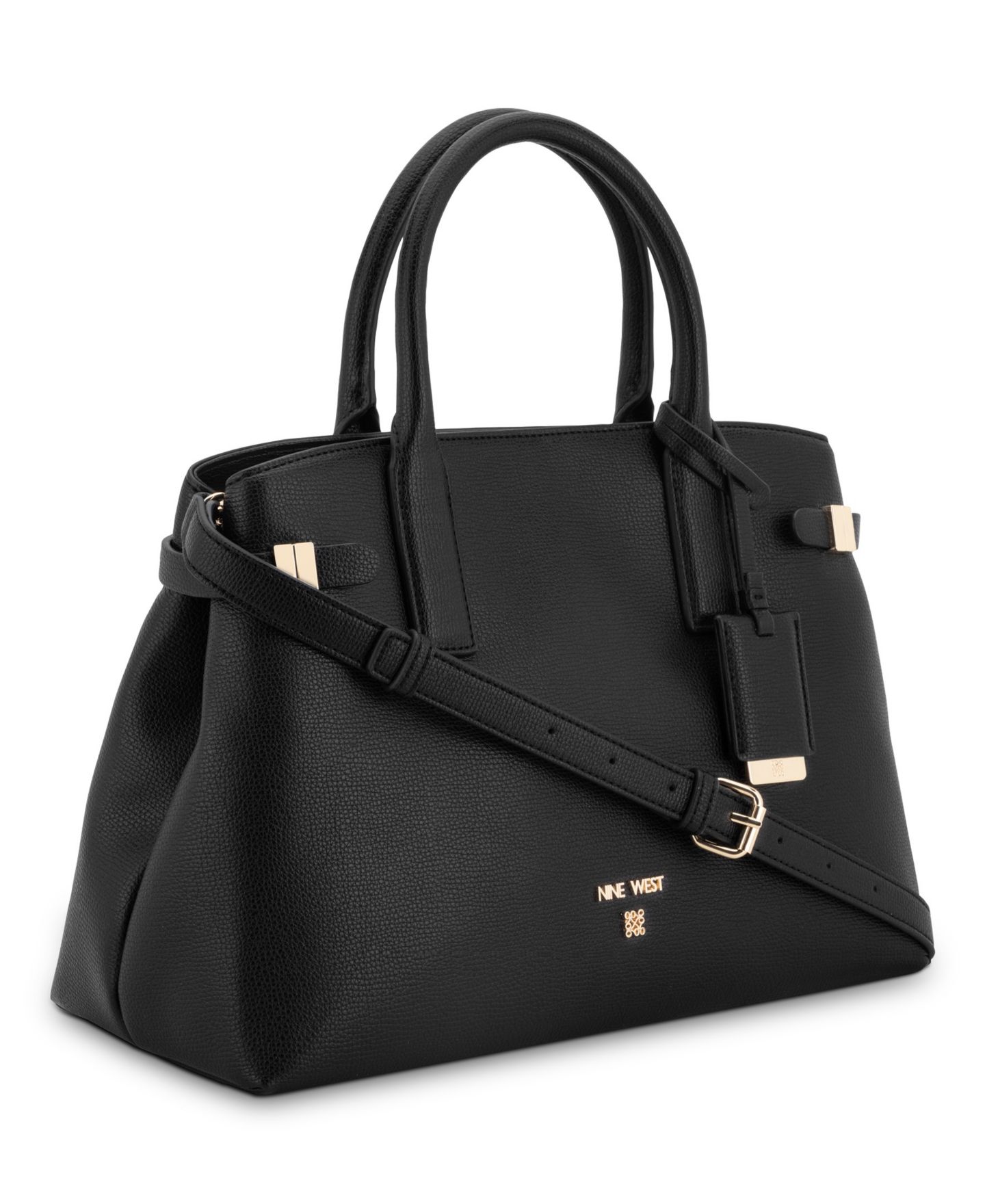 Женская сумка Nine West Aira Large Satchel, цвет: Чёрный — фото 3
