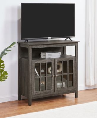 36" Rubberwood Storage TV Stand