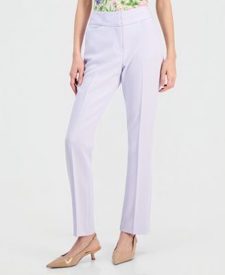 Women's Flat-Front Straight-Leg Pants
