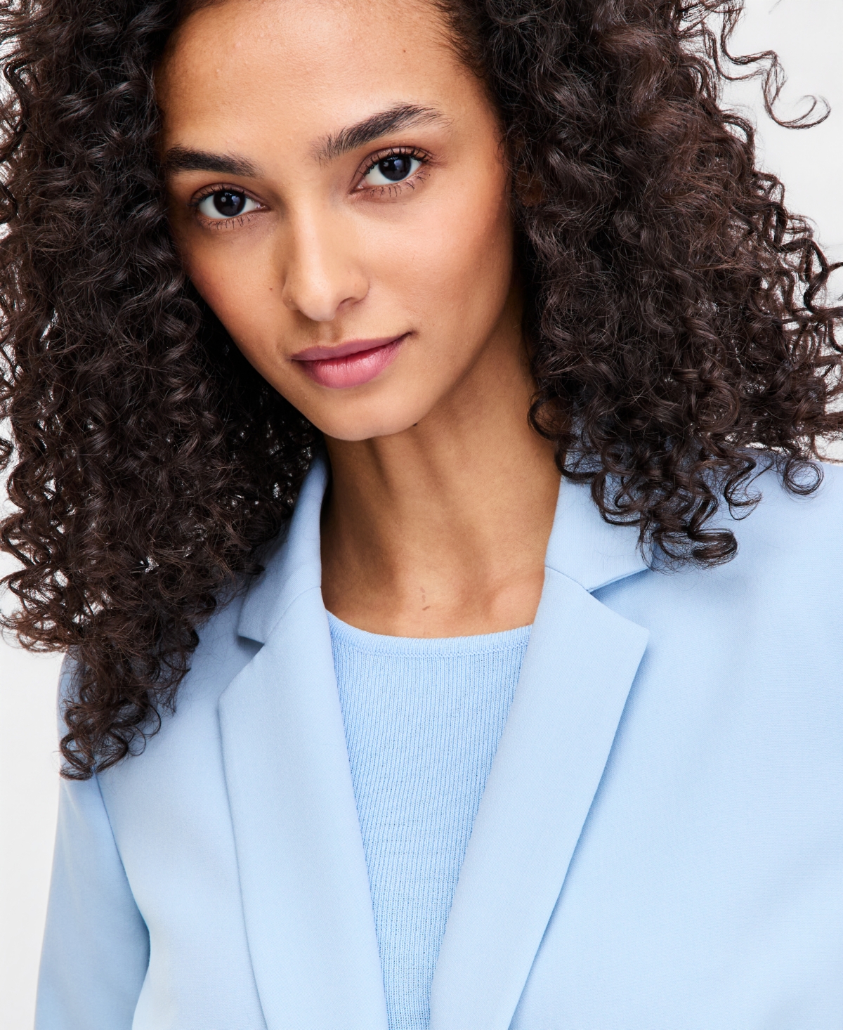 Tahari Asl Women's Notched Collar One-Button Blazer