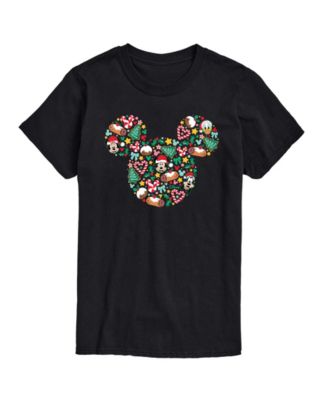 Men's Disney Mickey Silhouette Christmas Short-Sleeve Graphic T-Shirt