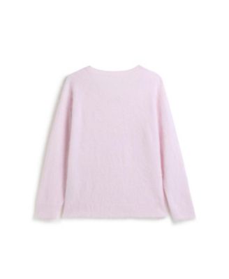 Women's Brushed Silk Cashmere V-Neck Sweater