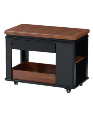 Modern Multi-Function Coffee Side Table with Foldable