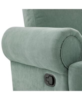 Streamdale Manual Recliner Sofa Swivel Rocker Chair with Adjustable Backrest, Sky Blue