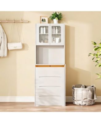 3-in-1 Vanity Table with LED Mirror and Storage Stool