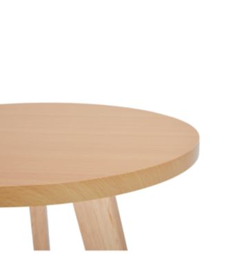 Solid Wood Frame with MDF Top, Modern Accent Table