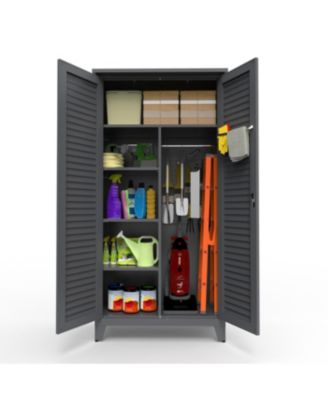  73&amp;#x22; Tall Metal Tool Storage Cabinet with Ample Storage for Garage, Warehouse, Garden, Office, Bath