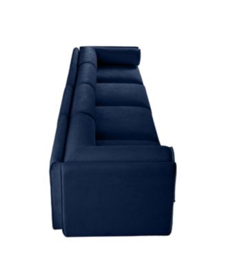 Modular Sectional Sofa with Storage, Cylindrical Backrest