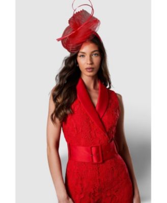 Women's Lisa Lace Belted Jumpsuit